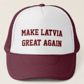 Maak Letland weer geweldig Trucker Pet (Voorkant)