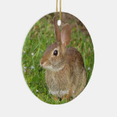 Maak leuke bunny fotografie persoonlijk keramisch ornament (Rechts)