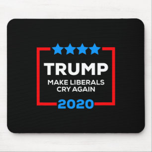 Maak liberalen weer huilen Funny Pro Trump 4 juli Muismat