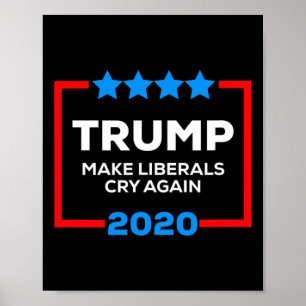 Maak liberalen weer huilen Funny Pro Trump 4 juli Poster