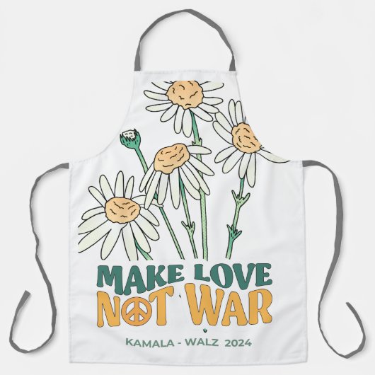Maak liefde, geen oorlog. Kamala Harris Schort (Voorkant)