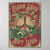 Maak liefde. Geen oorlog Poster (Voorkant)