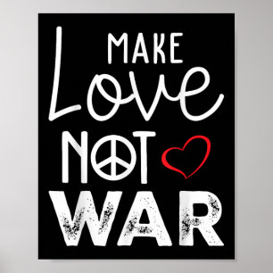Maak liefde geen oorlog Vrede Vrede Steun Vrede Poster