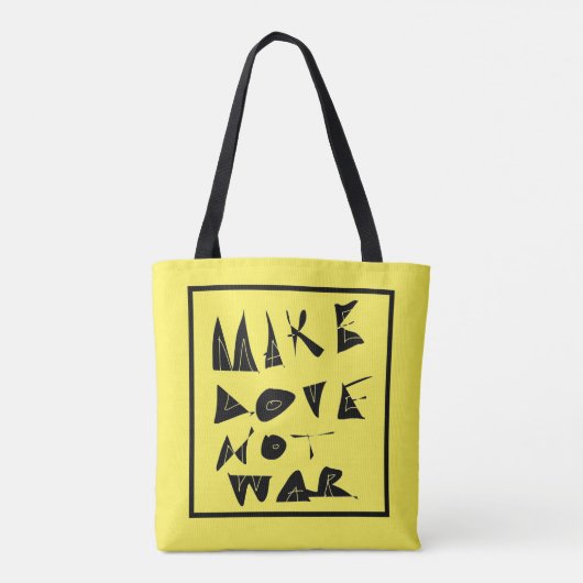 Maak liefde geen oorlogsbeeld. tote bag (Achterkant)