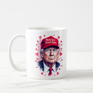 Maak Liefde Groot Again Grappige Trump Valentijnsd Koffiemok