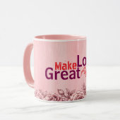 Maak Liefde Groot Again Valentijnsbekers & Kopjes Mok (Voorkant links)