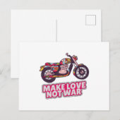 Maak liefde niet oorlog briefkaart (Voorkant / Achterkant)