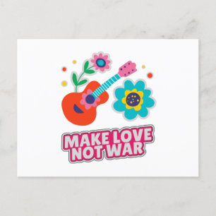 Maak liefde niet oorlog briefkaart