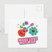 Maak liefde niet oorlog briefkaart (Voorkant / Achterkant)