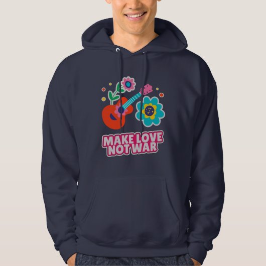 Maak liefde niet oorlog hoodie (Voorkant)