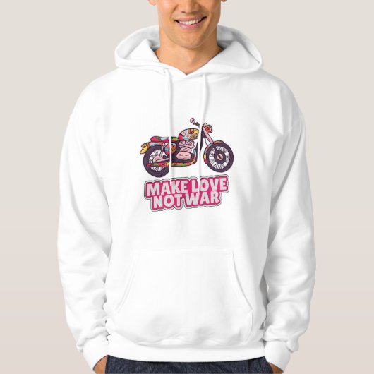 Maak liefde niet oorlog hoodie (Voorkant)