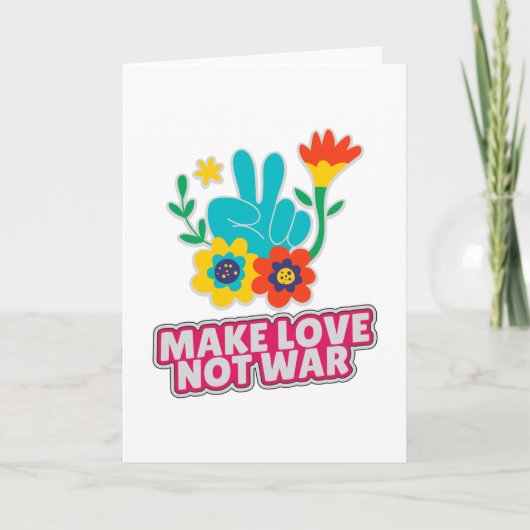 Maak liefde niet oorlog kaart (Voorkant)