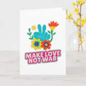 Maak liefde niet oorlog kaart (Gele Bloem)