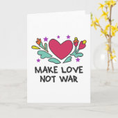 Maak liefde niet oorlog kaart (Gele Bloem)