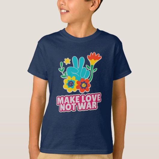 Maak liefde niet oorlog t-shirt (Voorkant)