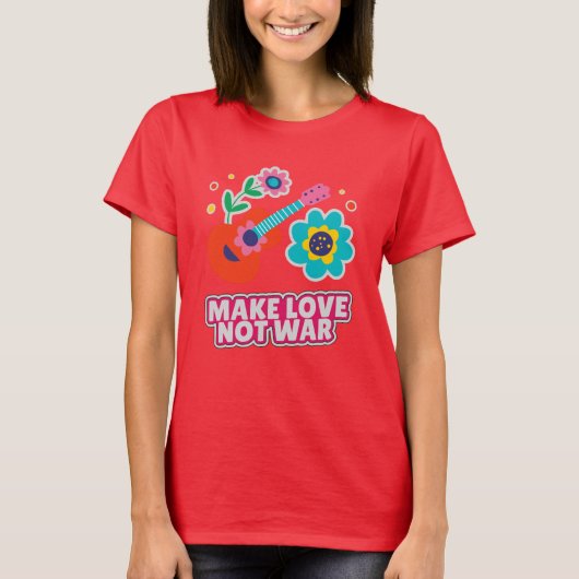 Maak liefde niet oorlog t-shirt (Voorkant)