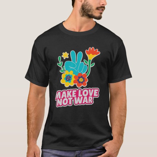 Maak liefde niet oorlog t-shirt (Voorkant)
