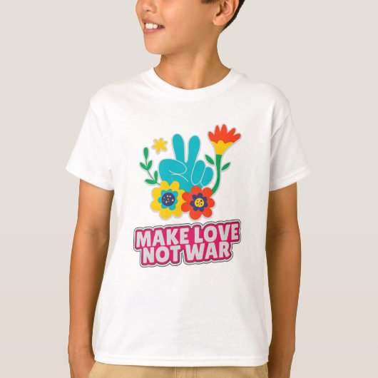 Maak liefde niet oorlog t-shirt (Voorkant)