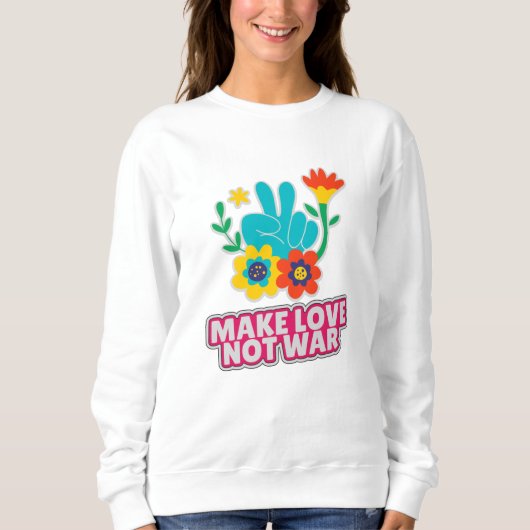 Maak liefde niet oorlog trui (Voorkant)