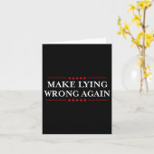 Maak liegen weer verkeerd Cadeau Weerstaan Racisme Kaart (Gele Bloem)