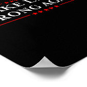 Maak liegen weer verkeerd Geschenk Weersta racisme Poster (Hoek)