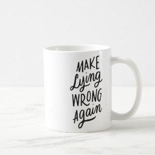 Maak liegen weer verkeerd grappig anti-Trump polit Koffiemok