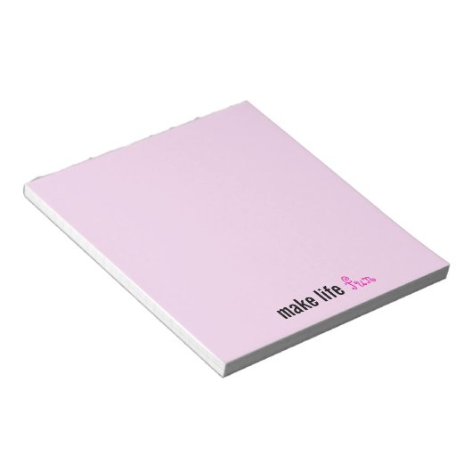 Maak Life Fun Sticker Notitieblok (Schuin)