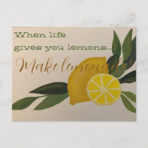 Maak limonade briefkaart