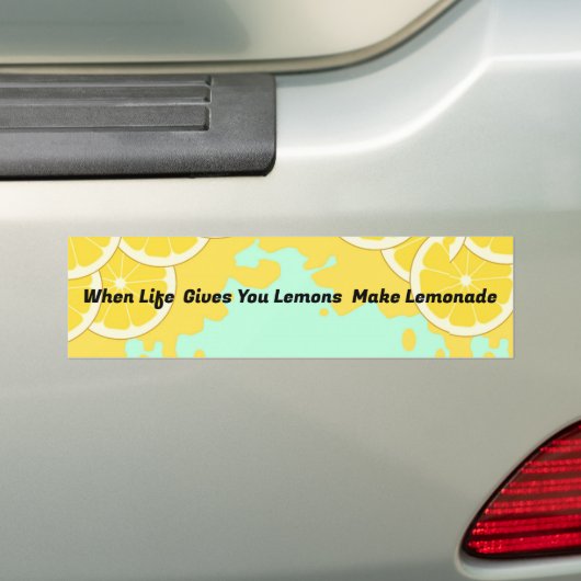 Maak limonade Bumpersticker (Op auto)