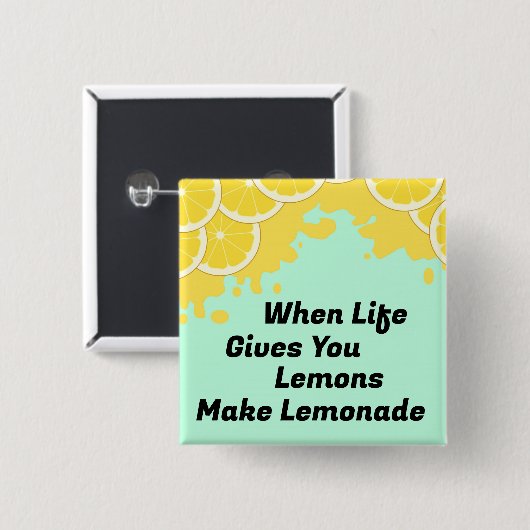Maak limonade Button (Voorkant /achterkant)