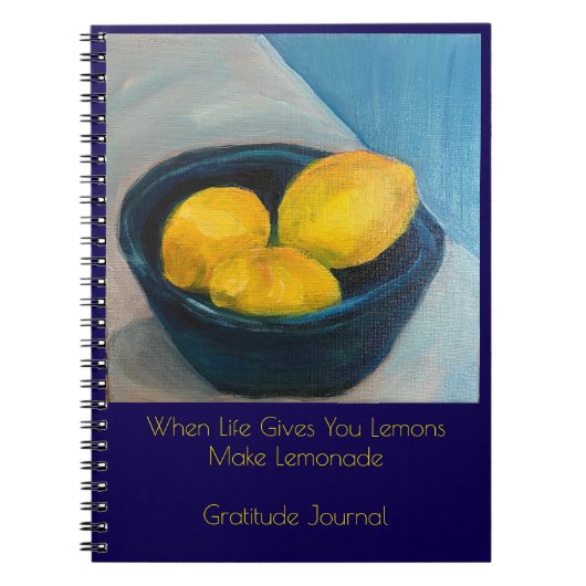 "Maak Limonade" Dankbaarheidsdagboek Notitieboek (Voorkant)