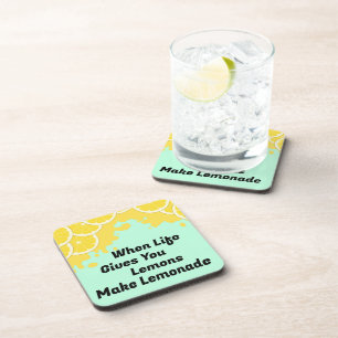 Maak limonade drank onderzetter