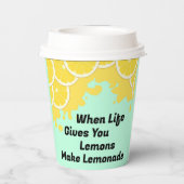 Maak limonade papier beker (Achterkant)