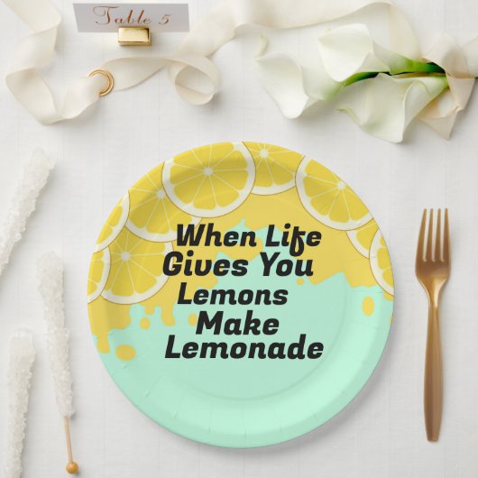 Maak limonade papieren bord (Huwelijk)