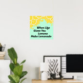Maak limonade Poster (Thuiskantoor)