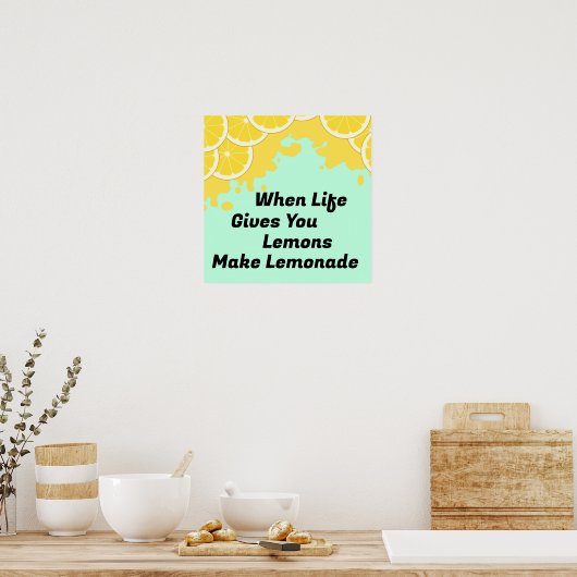 Maak limonade Poster (Keuken)