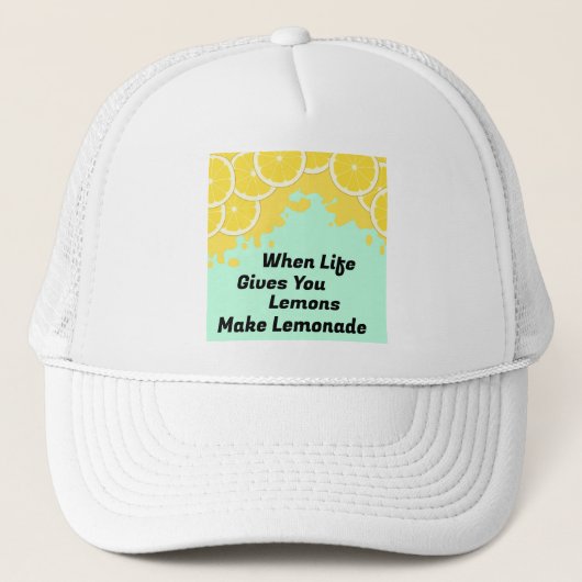 Maak limonade trucker hoed pet (Voorkant)
