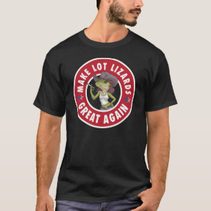 Maak Lot Hagedissen Groot Again Grappige Vrachtwag T-shirt