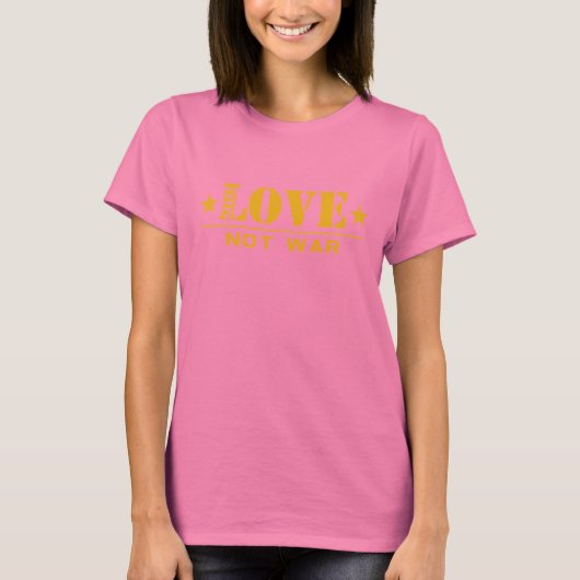 Maak LOVE geen oorlog - t-shirt (Voorkant)