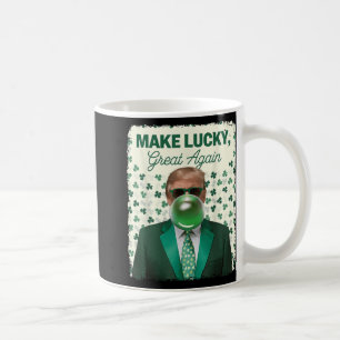 Maak Lucky Great opnieuw Trump Blowing Bubble Gum Koffiemok