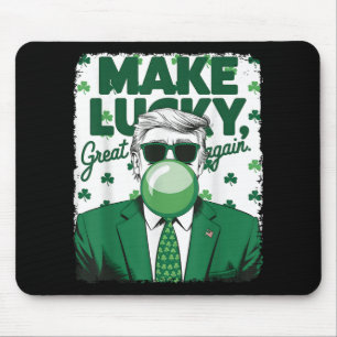 Maak Lucky Great opnieuw Trump Bubble Gum St Patri Muismat