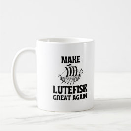 Maak Lutefisk Weer Groot Komische Stinkvis Koffiemok