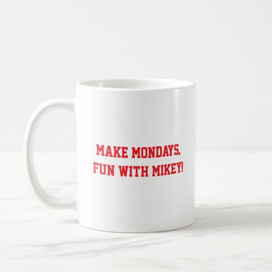 Maak maandagen leuk, met Mikey! Koffiemok (Links)