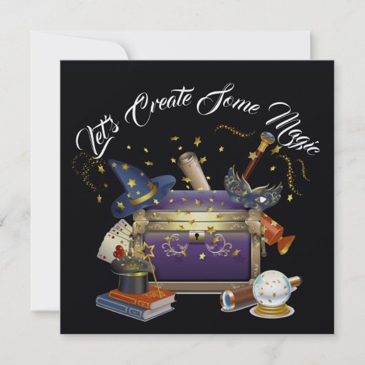 Maak Magic 3 uitnodiging (Voorkant)