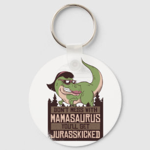 Maak Mamasaurus niet kwaad, je krijgt een JURASSKI Sleutelhanger