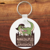 Maak Mamasaurus niet kwaad, je krijgt een JURASSKI Sleutelhanger (Voorkant)