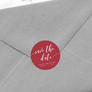 Maak Manuscript sparen de Datum Editable Kleur los Ronde Sticker