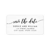 Maak Manuscript sparen het Adres van de Datum los Etiket (Voorkant)