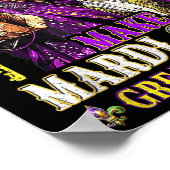 Maak Mardi Gras Great Again Leuke Mardi Gras Manne Poster (Hoek)