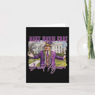 Maak Mardi Gras weer geweldig Grappig Trump-Presid Kaart